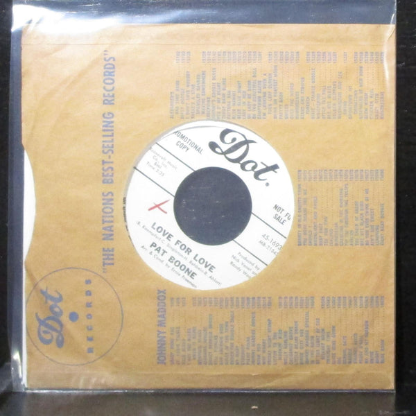 Pat Boone - Wish You Were Here, Buddy / Love For Love 7" Mint- Promo Vinyl 45 - Shuga Records