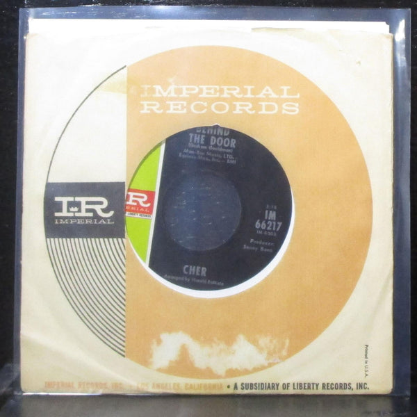 Cher - Behind The Door / Magic In The Air 7" Mint- Vinyl 45 Imperial IM 66217 - Shuga Records
