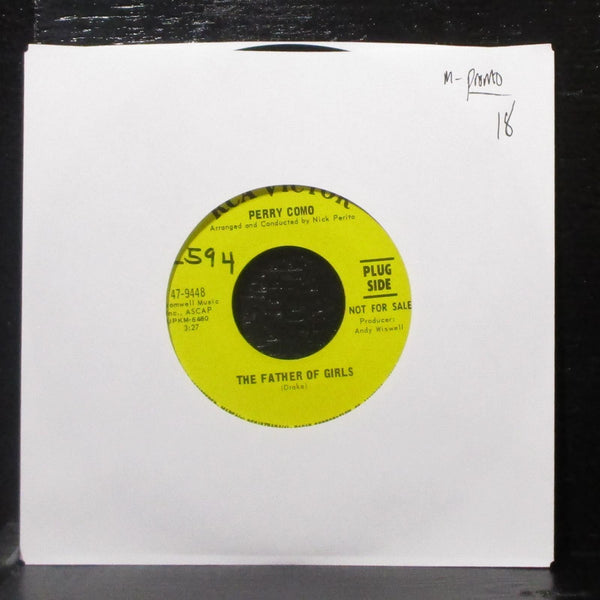 Perry Como - The Father Of Girls / Somebody Makes It So 7" Mint- Promo 45 RCA - Shuga Records