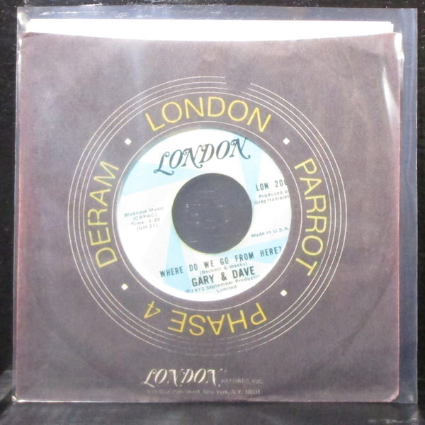 Gary & Dave - Could You Ever Love Me Again 7" VG+ Vinyl 45 Lodon LON 200 USA - Shuga Records