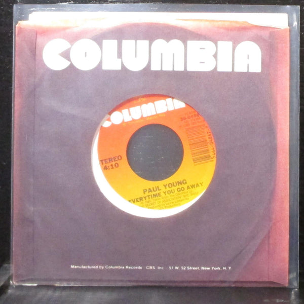 Paul Young - Everything You Go Away / This Means Anything 7" Mint- 45 Columbia - Shuga Records