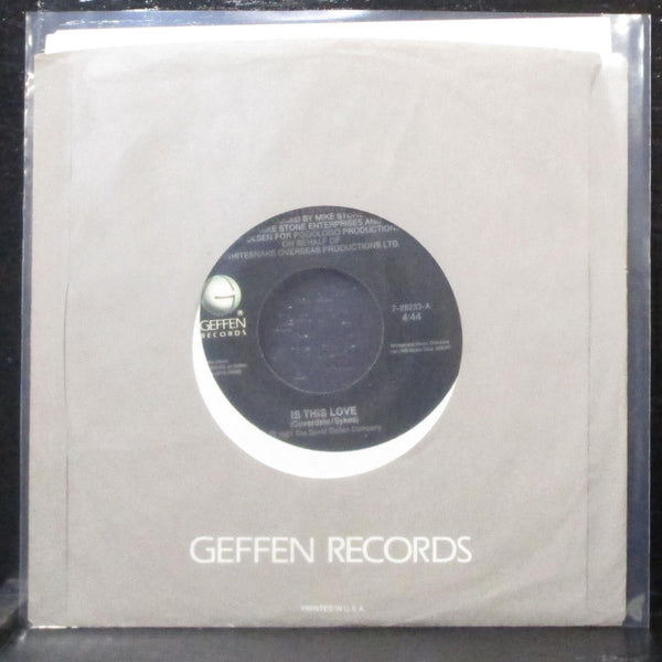Whitesnake - Is This Love / Bad Boys 7" Mint- Vinyl 45 Geffen 7-28233 USA 1987 - Shuga Records
