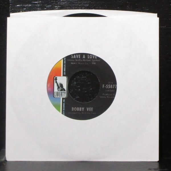 Bobby Vee - Save A Love / Look At Me Girl 7" Mint- Vinyl 45 Liberty F-55877 USA - Shuga Records