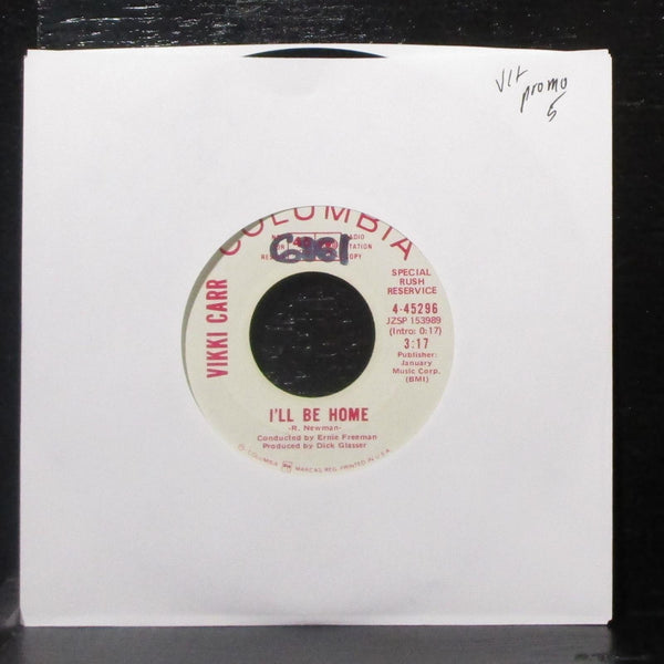 Vikki Carr - I'll Be Home 7" VG+ Promo Vinyl 45 Columbia 4-45296 USA 1970 - Shuga Records
