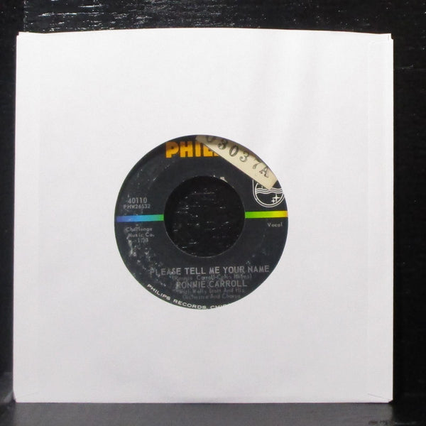 Ronnie Carroll - Say Wonderful Things / Please Tell Me Your Name 7" VG+ Vinyl 45 - Shuga Records