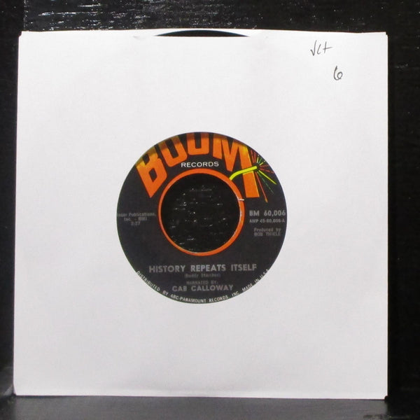 Cab Calloway - History Repeats Itself / After Taxes 7" VG+ Vinyl 45 Boom 1966 - Shuga Records