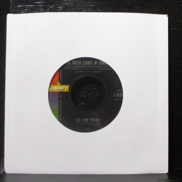 Bud & Travis - Ballad Of The Alamo 7" Mint- Vinyl 45 Liberty F-55284 USA 1960 - Shuga Records