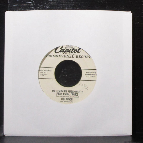 Lou Busch - 11th Hour Melody 7" VG+ Promo Vinyl 45 Capitol F3349 USA 1955 - Shuga Records
