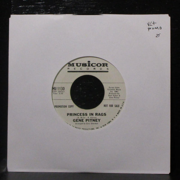 Gene Pitney - Princess In Rags / Amore Mio 7" VG+ Promo Vinyl 45 Musicor MU 1130 - Shuga Records