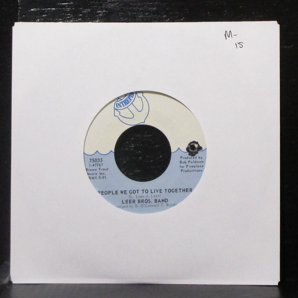 Leer Brothers - People We Got To Live Together 7" Mint- Vinyl 45 Intrepid 75033 - Shuga Records