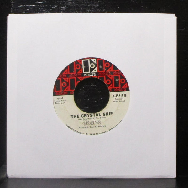 The Doors - Light My Fire / The Cyrstal Ship 7" VG+ Vinyl 45 Elektra EK-45615 - Shuga Records