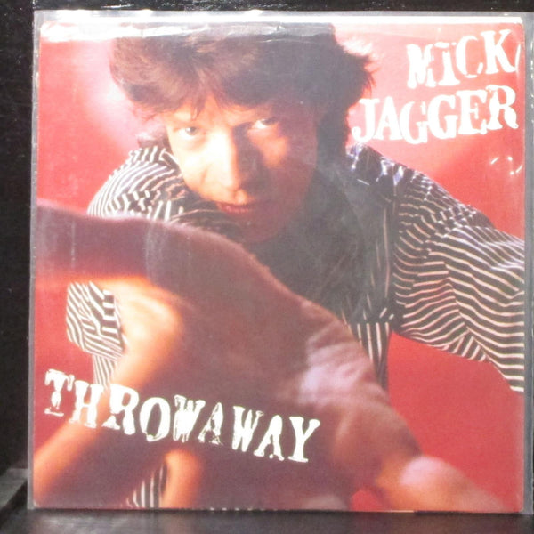 Mick Jagger - Throwaway / Peace For The Wicked 7" Mint- Vinyl 45 Columbia 1987 - Shuga Records