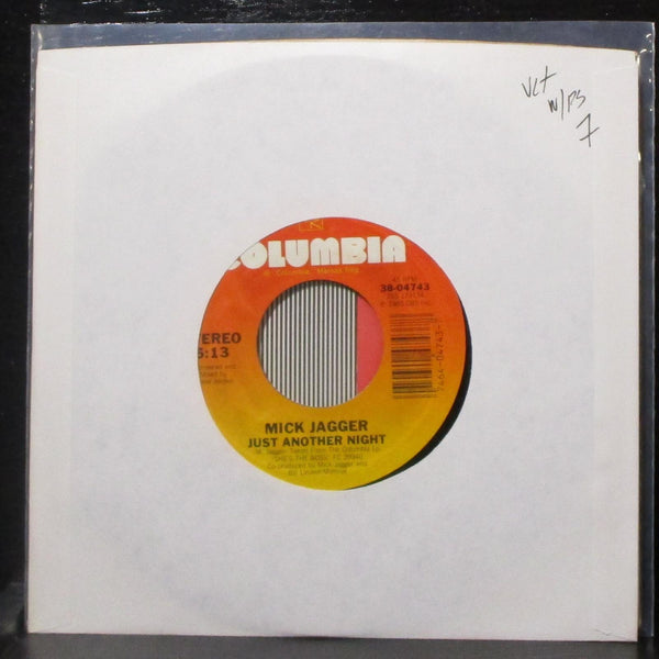 Mick Jagger - Just Another Night / Turn The Girl Loose 7" VG+ Vinyl 45 Columbia - Shuga Records