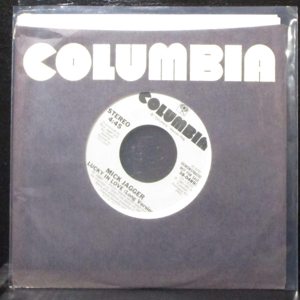 Mick Jagger - Lucky In Love 7" Mint- Promo Vinyl 45 Columbia 38-04893 USA 1985 - Shuga Records