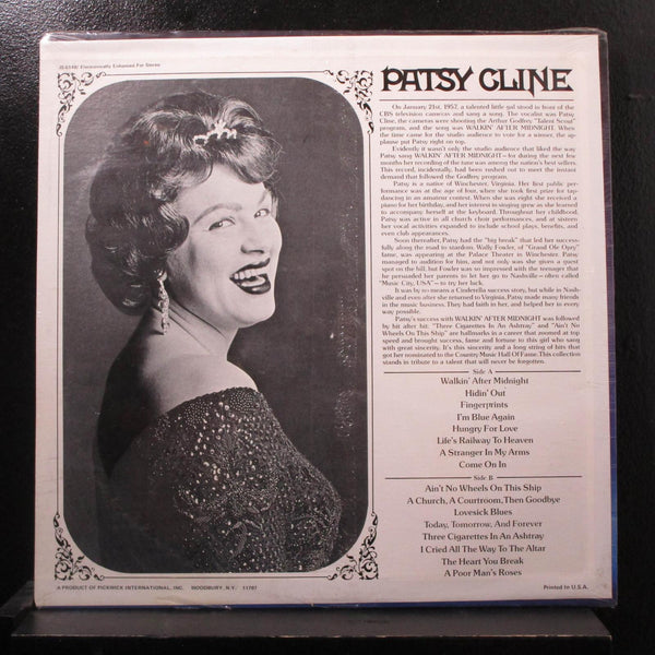 Patsy Cline - Country Music Hall Of Fame LP New Sealed JS 6148 Vinyl Record - Shuga Records