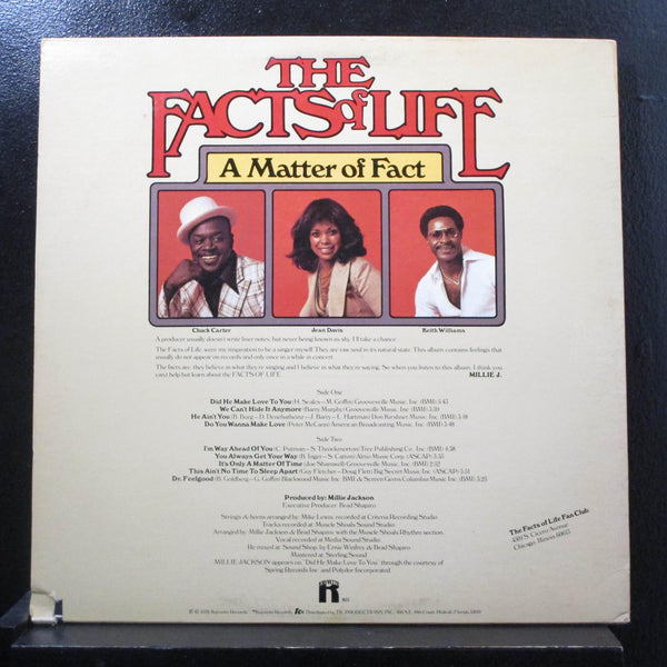 The Facts Of Life - A Matter Of Life LP VG+ 803 Kayvette 1978 USA Vinyl Record - Shuga Records