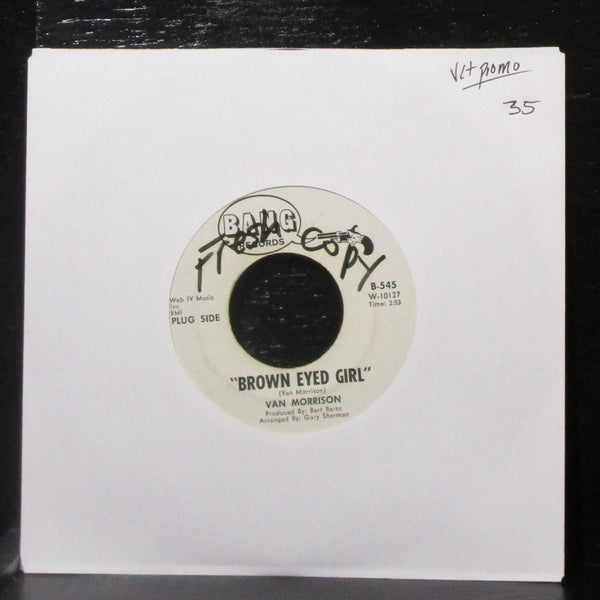 Van Morrison - Brown Eyed Girl / Goodbye Baby 7" VG+ Promo Vinyl 45 Bang B-545 - Shuga Records