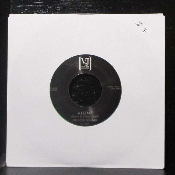 The Four Seasons - Alone / Long Lonely Nights 7" VG+ Vinyl 45 Vee Jay VJ-597 - Shuga Records