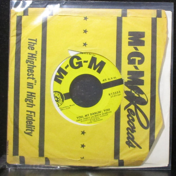 Marvin Rainwater & Connie Francis - The Majesty Of Love 7" VG+ 45 MGM K12555 - Shuga Records