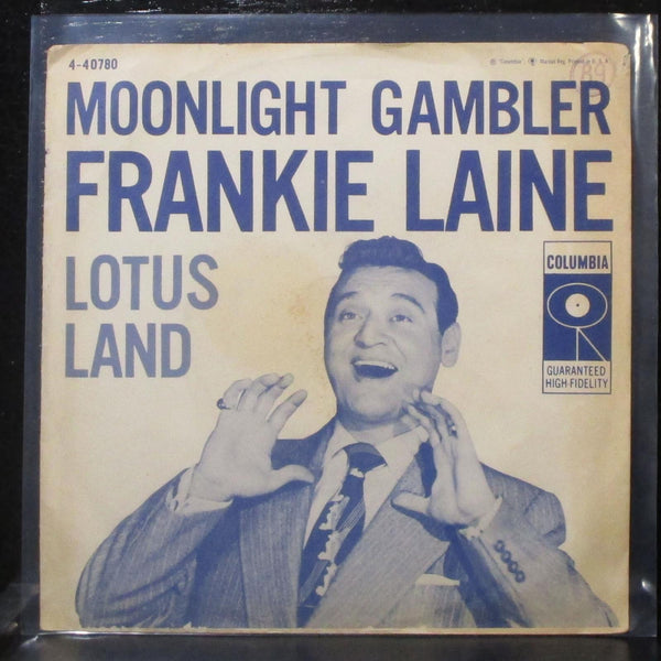 Frankie Laine - Moonlight Gambler / Lotus Land 7" VG+ picture sleeve Columbia - Shuga Records