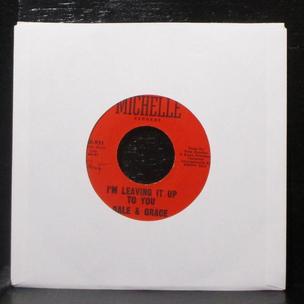 Dale & Grace - I'm Leaving It Up To You / Foolin' Around 7" Mint- 45 MX-921 - Shuga Records