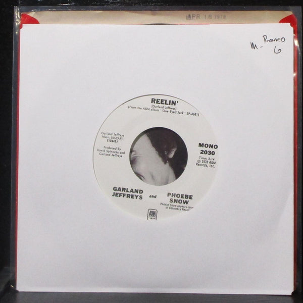 Garland Jeffreys & Phoebe Snow - Reelin' 7" Mint- Promo Vinyl 45 A&M 2030 USA - Shuga Records