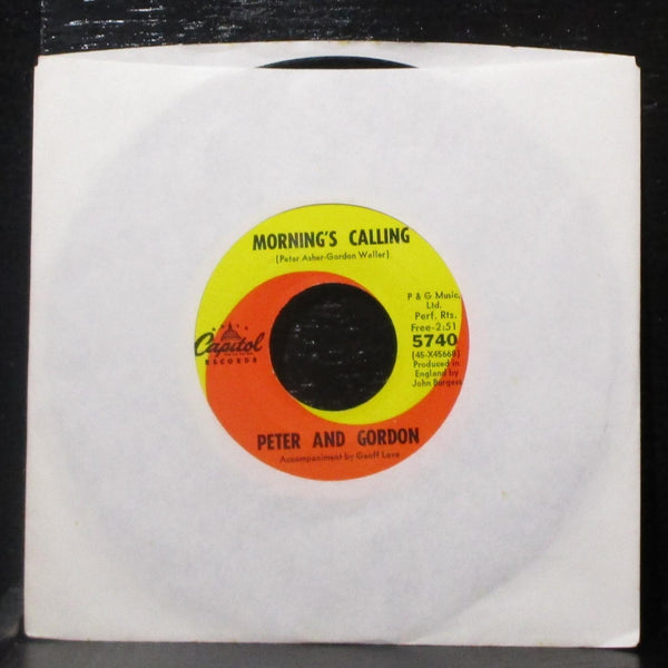 Peter & Gordon - Lady Godiva / Morning's Calling 7" VG+ Vinyl 45 Capitol 5740 - Shuga Records