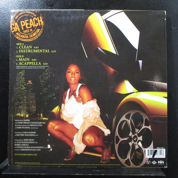 Rasheeda - Georgia Peach 12" VG+ JDAB-71661-1 Promo 2005 USA Vinyl Record - Shuga Records