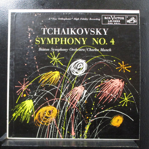 Tchaikovsky - Charles Munch - Symphony No. 4 LP VG LM 1953 Mono Vinyl Shaded Dog - Shuga Records