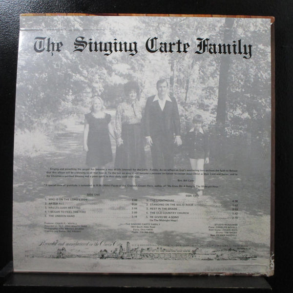 The Singing Carte Family - Ft. Who Is In The Lord's Side LP Mint- Private Ohio - Shuga Records