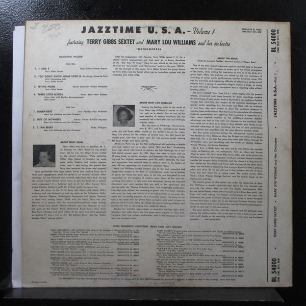 Various - Jazztime U.S.A. - Volume 1 LP VG+ BL 54000 1st Mono Vinyl Record - Shuga Records
