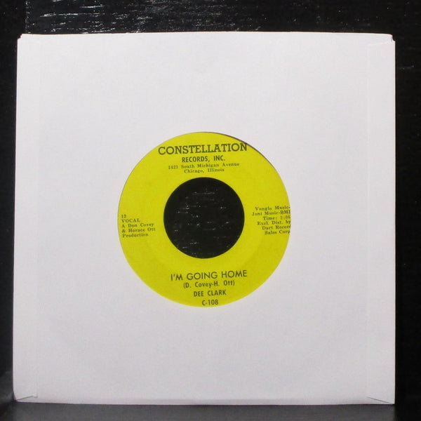 Dee Clark - Crossfire Time / I'm Going Home 7" VG+ Vinyl 45 Constellation C-108 - Shuga Records