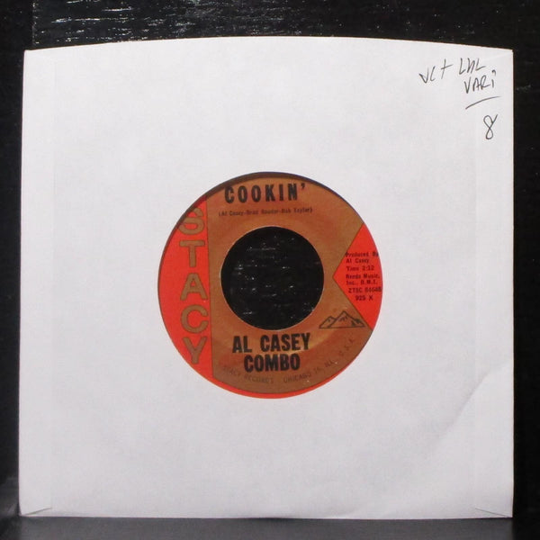 Al Casey Combo - Cookin' / Hotfoot 7" VG+ Vinyl 45 Stacy 925 X USA 1962 lbl var - Shuga Records