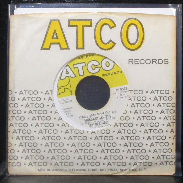 The Bee Gees - Massachusetts / Sir Geoffrey Saved The World 7" Mint- 45 PL lbl - Shuga Records