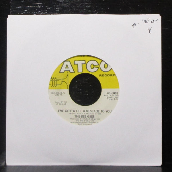The Bee Gees - I've Gotta Get A Message To You / Kitty Can 7" Mint- 45 PL lbl - Shuga Records