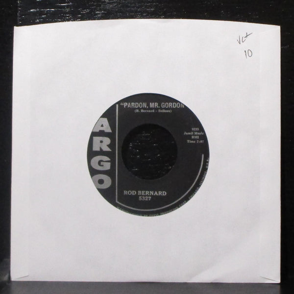 Rod Bernard - This Should Go On Forever / Pardon, Mr. Gordon 7" VG+ Vinyl 45 - Shuga Records
