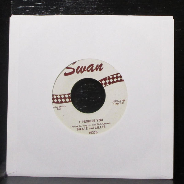 Billy & Lillie - Lucky Ladybug / I Promise You 7" Mint- Vinyl 45 Swan S4020 USA - Shuga Records