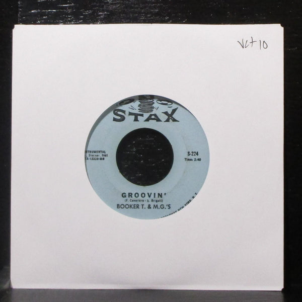 Booker T. & The M.G.s - Groovin' / Slim Jenkin's Place 7" VG+ Vinyl 45 Stax 1967 - Shuga Records