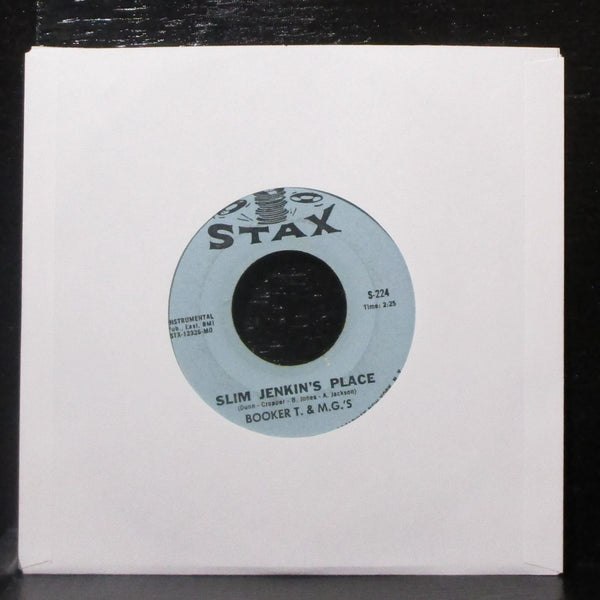 Booker T. & The M.G.s - Groovin' / Slim Jenkin's Place 7" VG+ Vinyl 45 Stax 1967 - Shuga Records