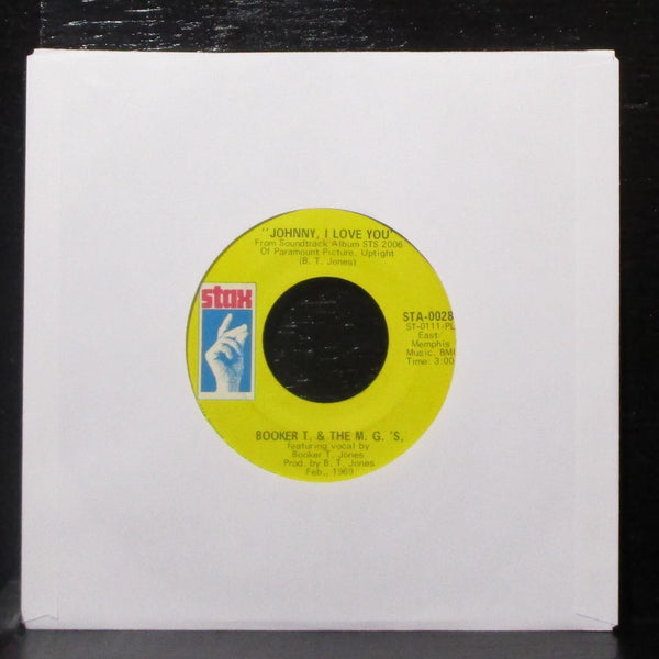 Booker T. & The M.G.'s - Time Is Tight / Johnny, I Love You 7" Mint- 45 Stax - Shuga Records