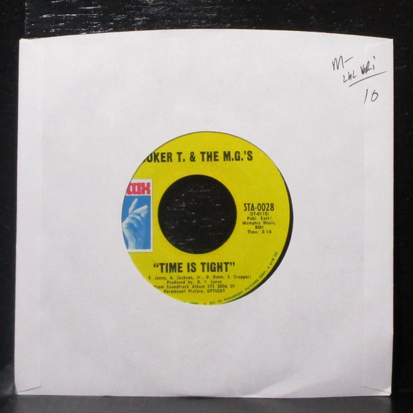 Booker T. & The M.G.'s - Time Is Tight / Johnny, I Love You 7" Mint- 45 lbl var - Shuga Records