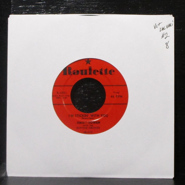 Jimmy Bowen - I'm Stickin' With You / Ever Lovin' Fingers 7" VG+ 45 lbl var 2 - Shuga Records