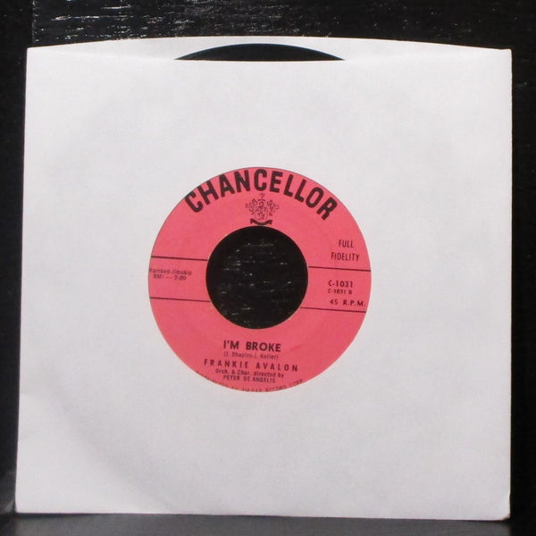 Frankie Avalon - Venus / I'm Broke 7" Mint- Vinyl 45 Chancellor C-1031 lbl var - Shuga Records
