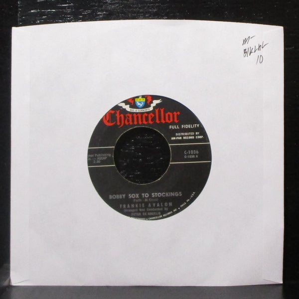 Frankie Avalon - Bobby Sox To Stockings 7" Mint- Vinyl 45 Chancellor black lbl - Shuga Records