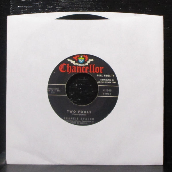 Frankie Avalon - Just Ask Your Heart / Two Fools 7" VG+ 45 Chancellor C-1040 - Shuga Records