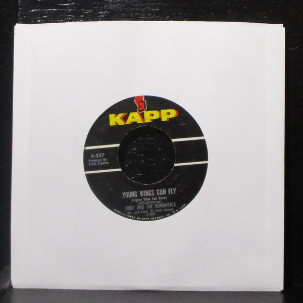Ruby & The Romantics - Young Wings Can Fly / Day Dreaming 7" VG+ Vinyl 45 Kapp - Shuga Records