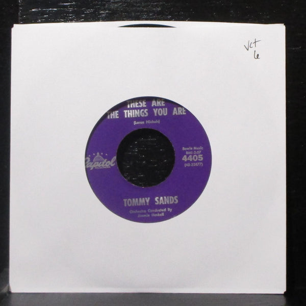 Tommy Sands - These Are The Things You Are / The Old Oaken Bucket 7" VG+ 45 - Shuga Records