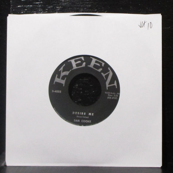 Sam Cooke - For Sentimental Reasons / Desire Me 7" VG+ Vinyl 45 Keen 3-4002 USA - Shuga Records