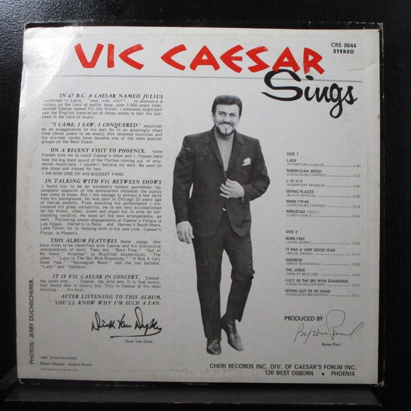Vic Caesar - Sings LP Mint- CRS-8644 Private Lounge Vinyl Record - Shuga Records