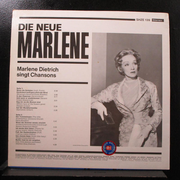 Marlene Dietrich - Die Neue Marlene (Singt Chansons) LP VG SHZE 139 Germany - Shuga Records